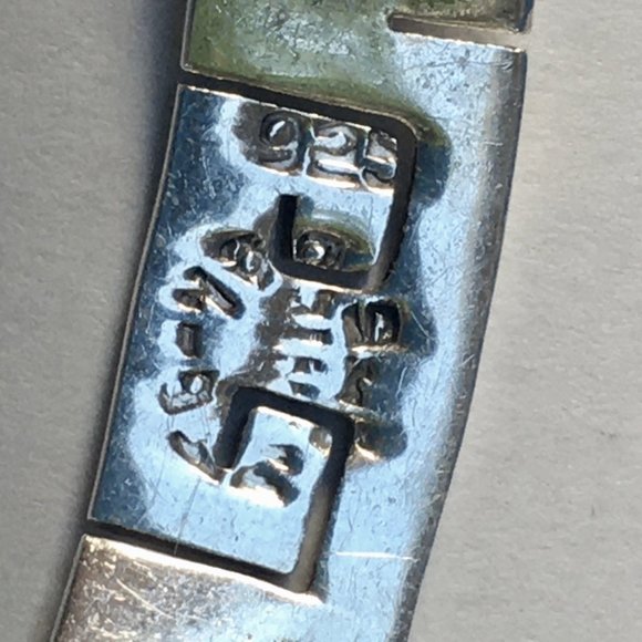 Vintage Signed Mexico Sterling Choker Bracelet Earrings Set - Picture 4 of 8